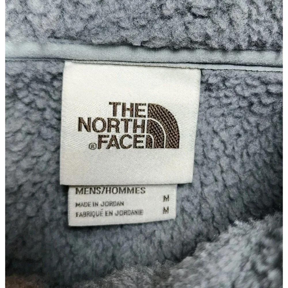 The North Face Gordon Lyons Men's Medium 1/4 Zip Fleece Pullover Gray Outdoors